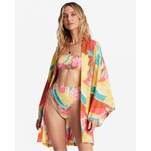 Billabong Other - Billabong Kimono Cover Up Loveland S/M